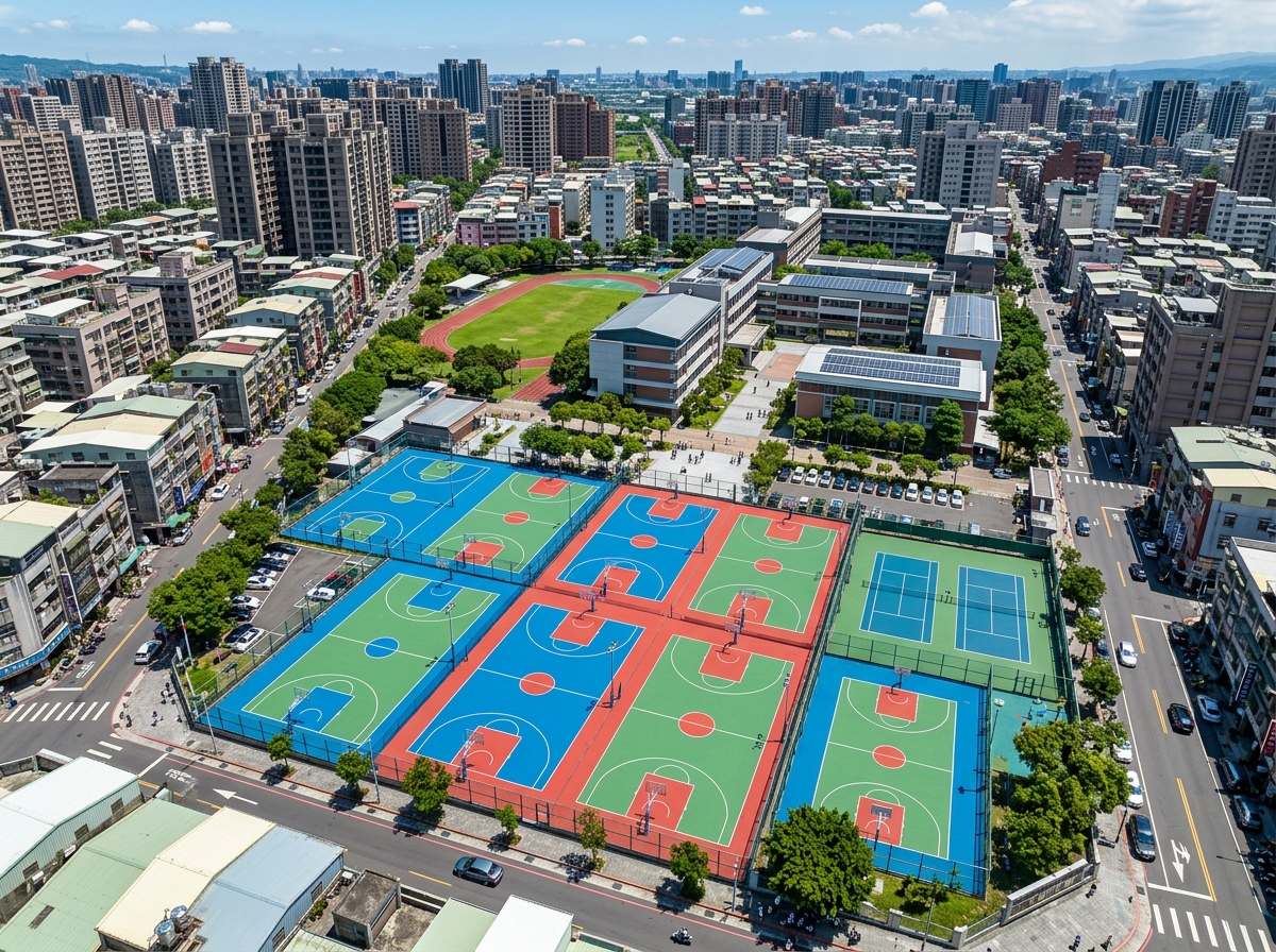 六盘水市预制型塑胶跑道硅PU篮球场 - 厂家